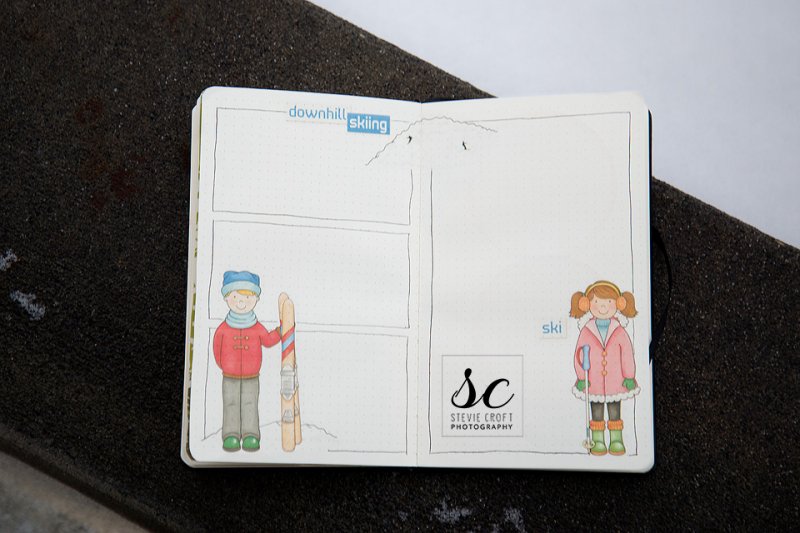 Bujo: Skiing by kiki00star Bujo: Skiing