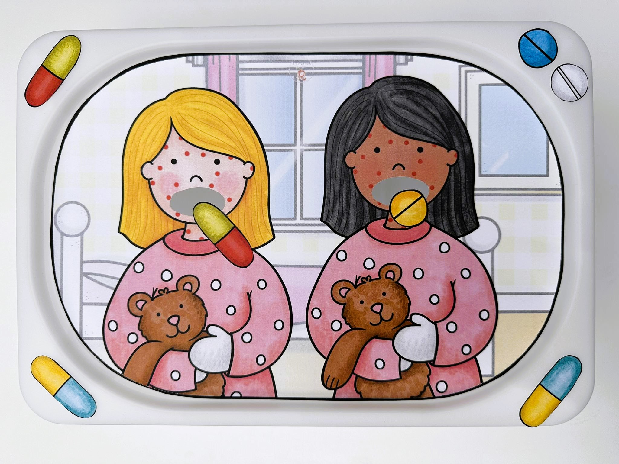 sick girls by Little play friends sick girls