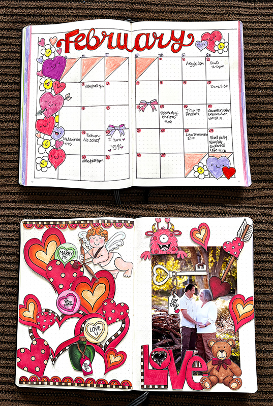 February Journal pages by garrynkim February Journal pages