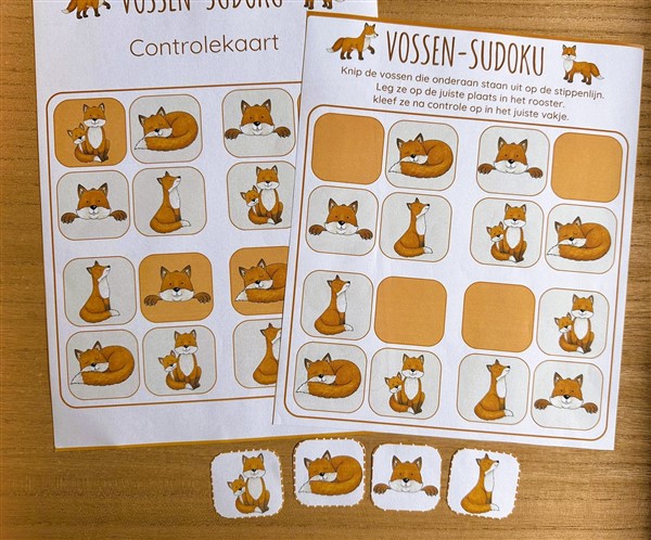Fox sudoku by Little play friends Fox sudoku
