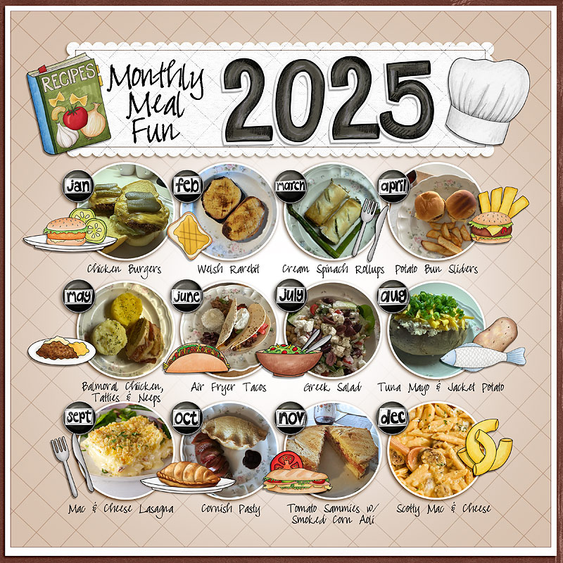 Monthly Meal Fun 2025 by cfile Monthly Meal Fun 2025