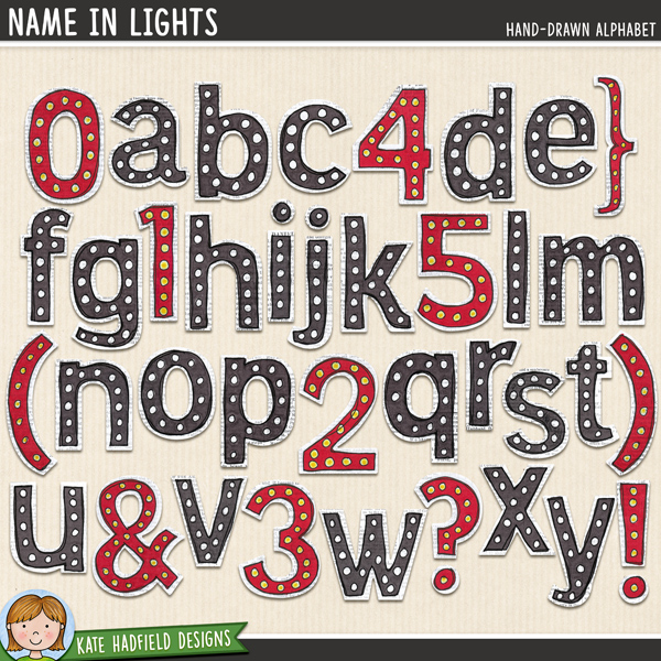Name in Lights - hand-drawn movie digital scrapbook alphabet / alphabet clip art! Coordinates with the Movie Night illustrations. Hand-drawn doodles for digital scrapbooking, crafting and teaching resources from Kate Hadfield Designs. Name in Lights - hand-drawn movie digital scrapbook alphabet / alphabet clip art! Coordinates with the Movie Night illustrations. Hand-drawn doodles for digital scrapbooking, crafting and teaching resources from Kate Hadfield Designs.