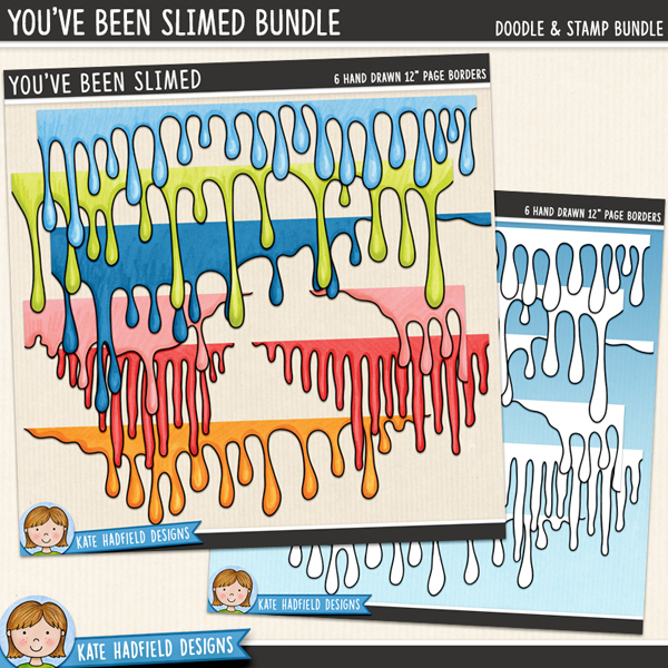 You've Been Slimed - a fun collection of Halloween slime border clipart! (Clip art and line extra value bundle!) Hand-drawn illustrations for digital scrapbooking, crafting and teaching resources from Kate Hadfield Designs. You've Been Slimed - a fun collection of Halloween slime border clipart! (Clip art and line extra value bundle!) Hand-drawn illustrations for digital scrapbooking, crafting and teaching resources from Kate Hadfield Designs.