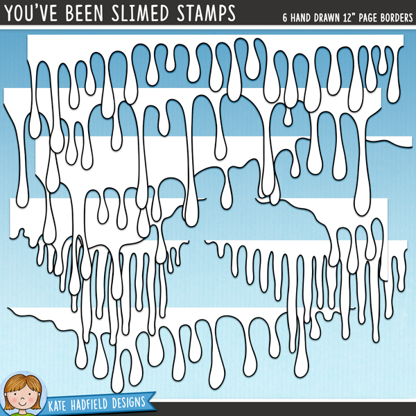 You've Been Slimed Stamps - a fun collection of slime border digital stamps! (Line art versions also included). Hand-drawn illustrations for digital scrapbooking, crafting and teaching resources from Kate Hadfield Designs. You've Been Slimed Stamps - a fun collection of slime border digital stamps! (Line art versions also included). Hand-drawn illustrations for digital scrapbooking, crafting and teaching resources from Kate Hadfield Designs.