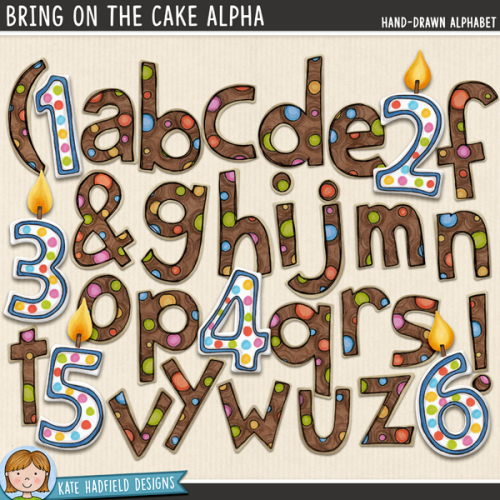 Bring on the Cake Alphabet