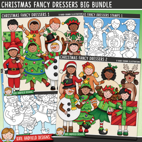Christmas Fancy Dressers BIG Bundle