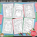 Colour In Christmas Cards Colour In Christmas Cards
