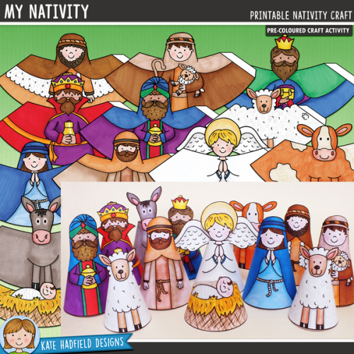 My Nativity Craft (pre-coloured version)