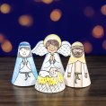 Colour In Nativity Craft
