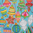 Colour In Christmas Ornaments
