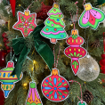 Colour In Christmas Ornaments