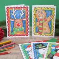 Colour In Christmas Cards Colour In Christmas Cards