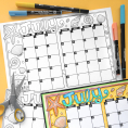 2026 Colour In Calendar