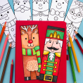 Colour In Christmas Bookmarks Colour In Christmas Bookmarks