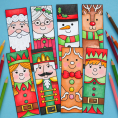 Colour In Christmas Bookmarks Colour In Christmas Bookmarks
