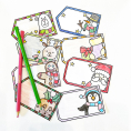 Colour In Christmas Gift Tags