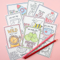 Colour in Valentines