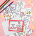 Colour in Valentines