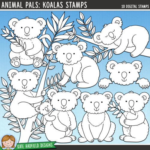 Animal Pals: Koalas Stamps