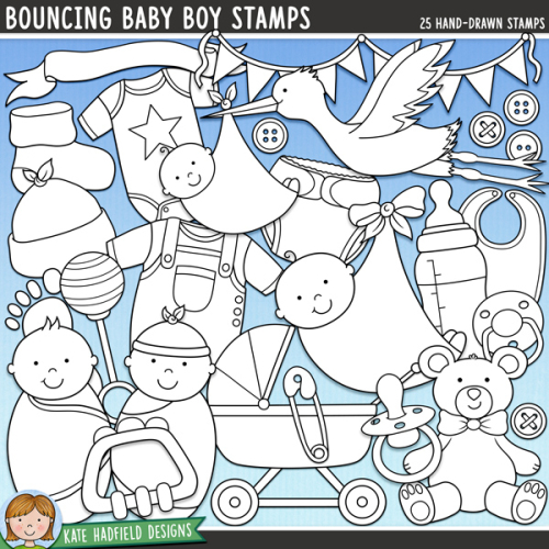 Bouncing Baby Boy Stamps