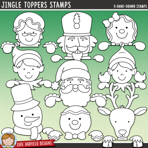 Jingle Toppers Stamps