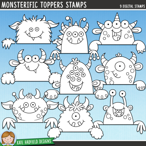 Monsterific Toppers Stamps