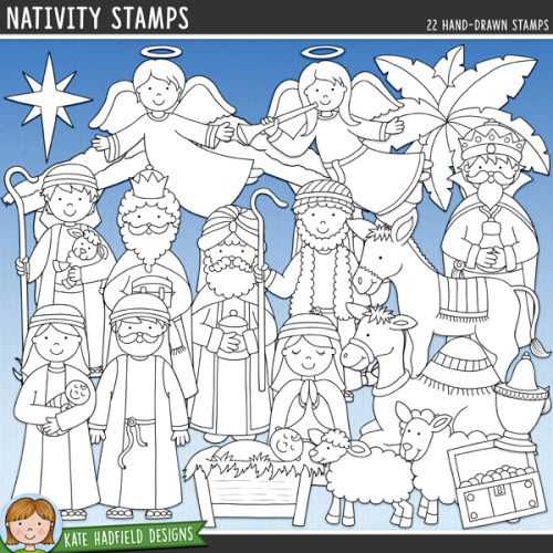 Nativity Stamps