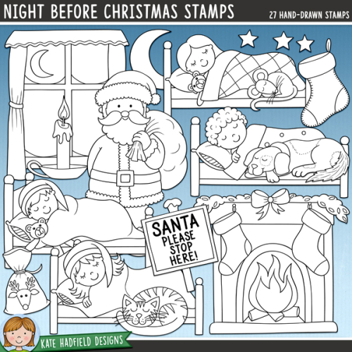 Night Before Christmas Stamps