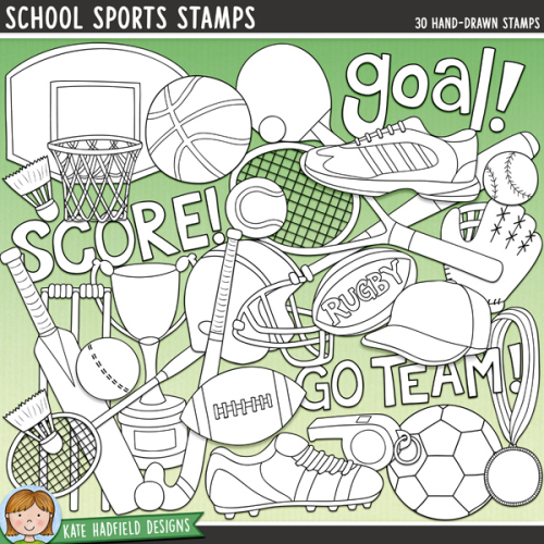 School Sports Stamps