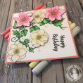 Pretty, Elegant Birthday Card Using the Winter Flora Digital Stamps Pretty, Elegant Birthday Card Using the Winter Flora Digital Stamps