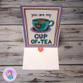 You're my Cup of Tea Valentines Easel Card You're my Cup of Tea Valentines Easel Card