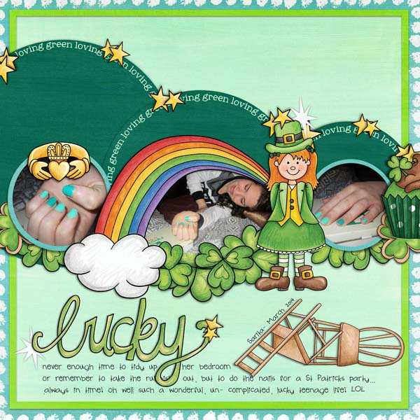 Luck of the Irish clip art and line art bundle