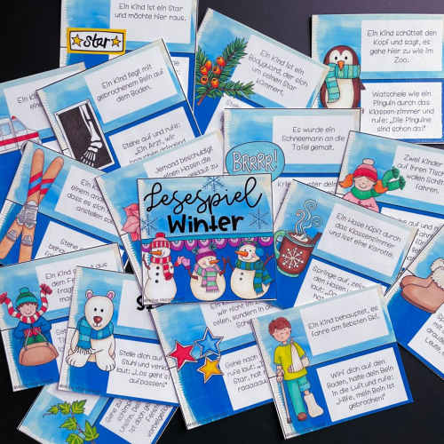 Reading game - winter