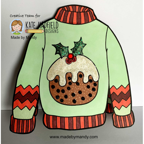 Shaped Christmas Sweater Card
