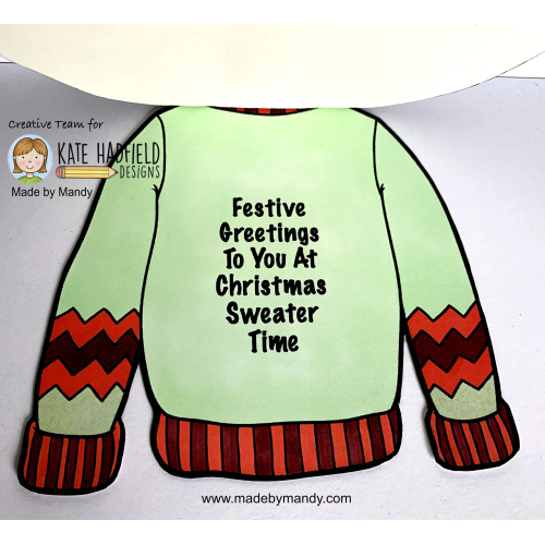 Shaped Christmas Sweater Card