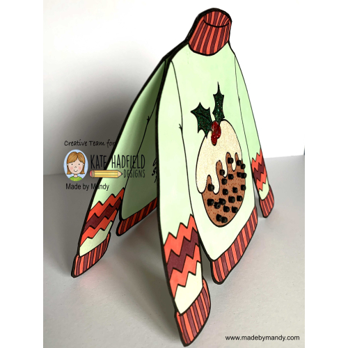 Shaped Christmas Sweater Card