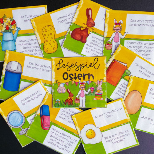 Reading game - easter