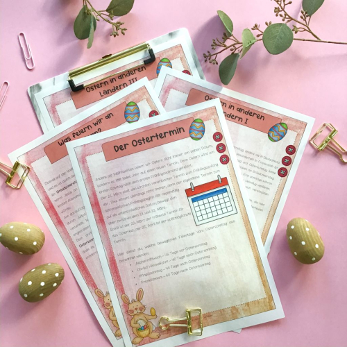 Infosheets about easter