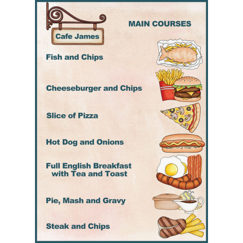 Main Courses Menu
