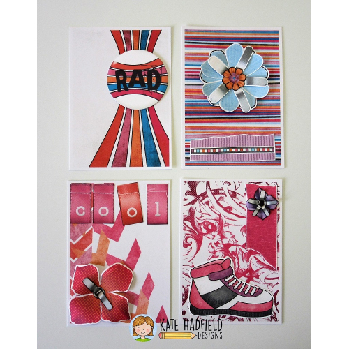 Four A2 Retro Cards