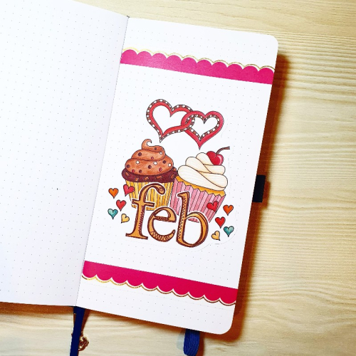 Bullet Journal Spreads - Feb 2021