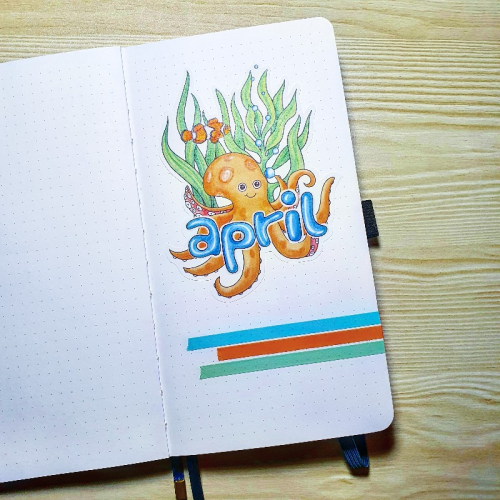 Bullet Journal Spreads - Apr 2021