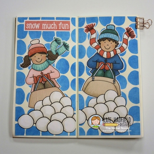 Snow Much Fun Traveler's Notebook Page