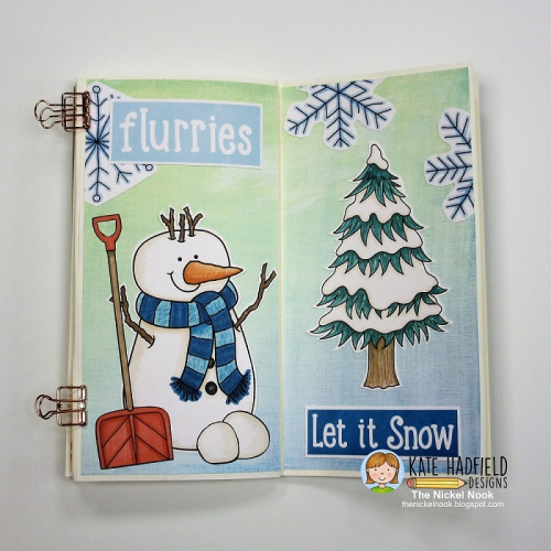 Let It Snow Traveler's Notebook Page
