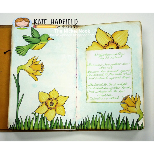 Daffodowndilly Art Journal Page