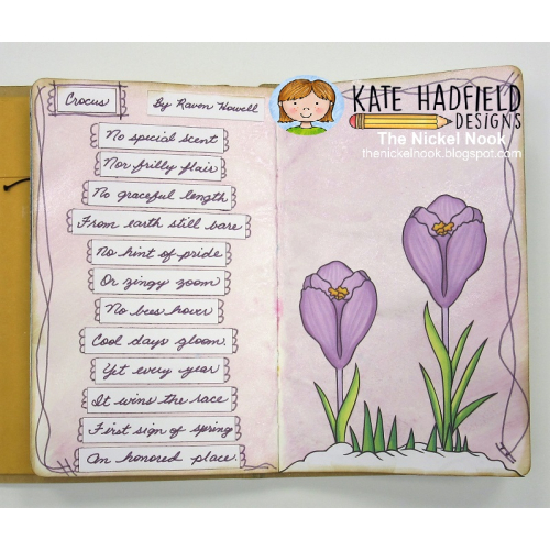 Crocus Art Journal Page