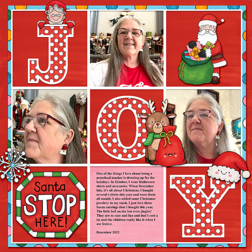 Santa earrings