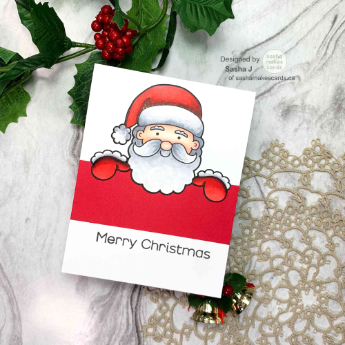 Santa Topper Card