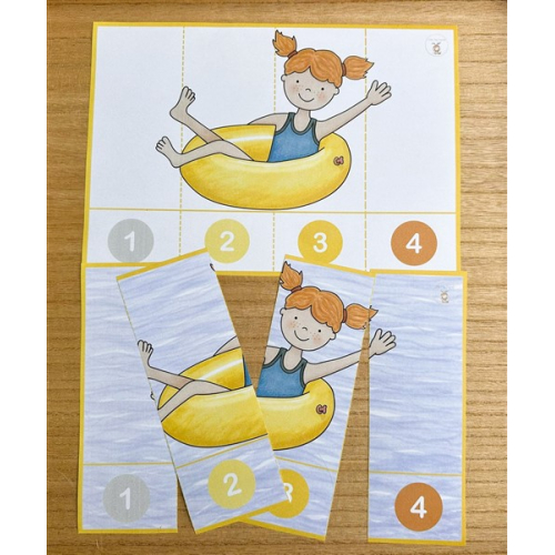 Puzzle the swimmers