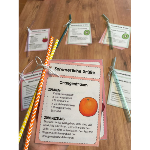Sommerferien Grüße Cocktailrezepte